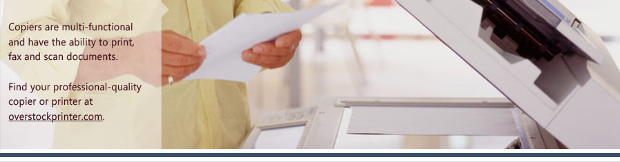 OverstockPrinter.com ~ Not only do our remanufactured copiers cost far less than new ones, but we can also provide new machine lease rates, and better than new copier warranties.